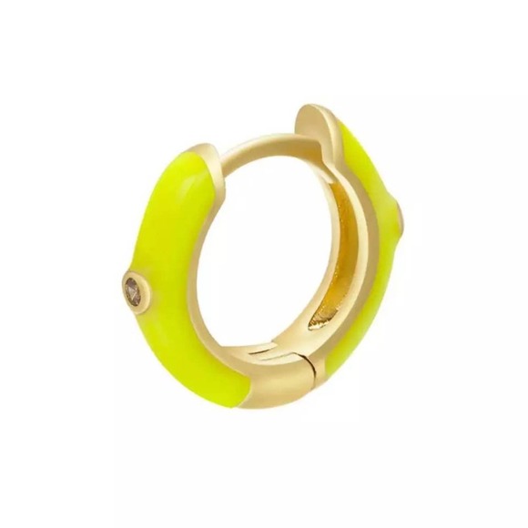 14k Huggie Gold Hoop Earrings|Message for Color - Picture 2 of 7